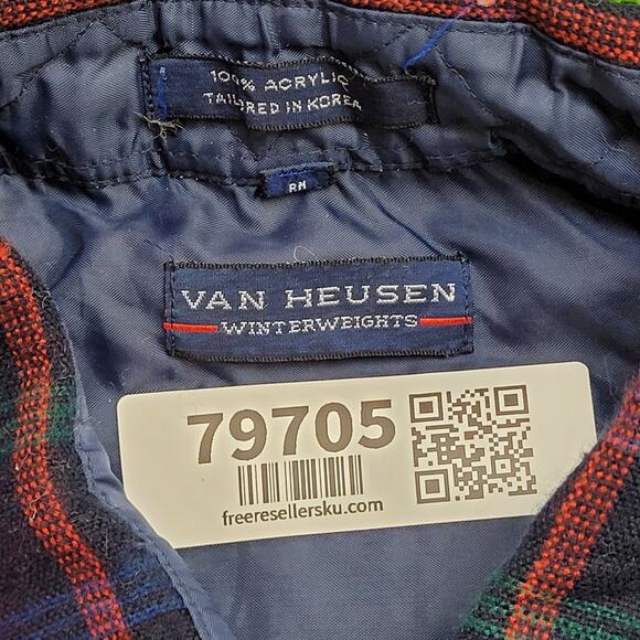 Vintage 90s Van-Heusen Western Plaid Shirt Large 24x29 Baggy - Picture 5 of 11